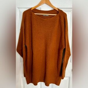 Anthropologie Warm Rust Tunic Sweater
